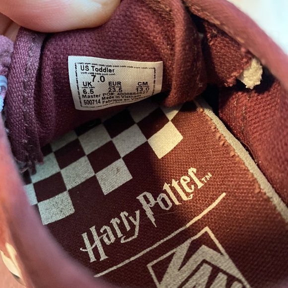 RARE Harry Potter Edition Vans Toddler 7 - Picture 7 of 7
